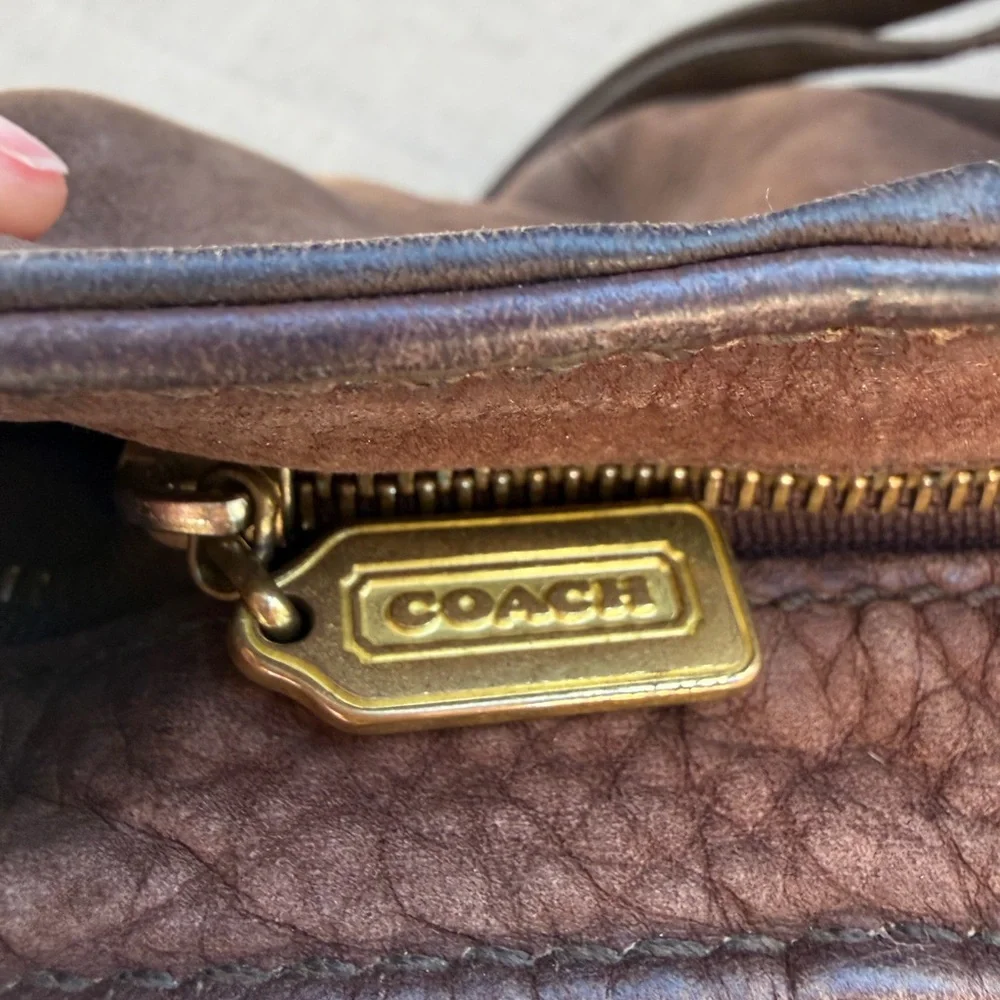 Vintage Coach Sonoma Chocolate Nubuc Bucket Duffle - Picture 14 of 15